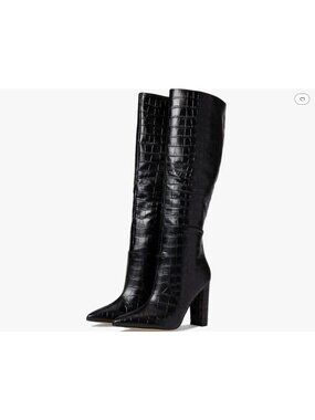 Marc Fisher LTD Women's Giancarlo 2 Croc Tall Boots sz 9.5